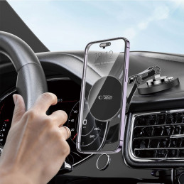 „Tech-Protect N57“ magnetinis „MagSafe“ laikiklis automobiliui / stalui – juodas