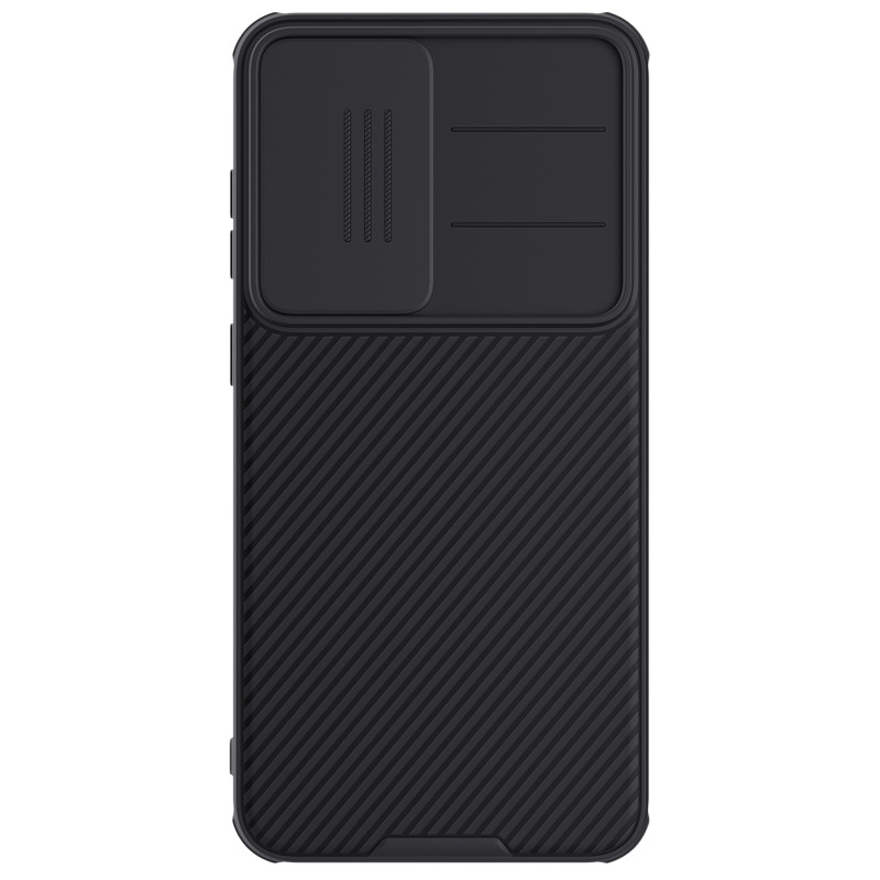 „Nillkin CamShield Pro“ dėklas, skirtas „Samsung S25+“ su kameros dangteliu – juodas