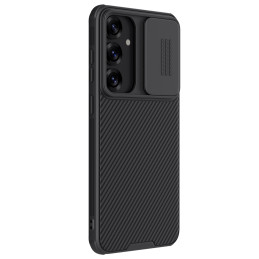 „Nillkin CamShield Pro“ dėklas, skirtas „Samsung S25+“ su kameros dangteliu – juodas