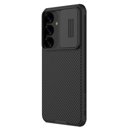 „Nillkin CamShield Pro“ dėklas, skirtas „Samsung S25+“ su kameros dangteliu – juodas