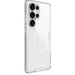 „Nillkin Nature TPU Pro“ magnetinis dėklas su „MagSafe“ technologija, skirtas „Samsung Galaxy S25 Ultra“ – baltas