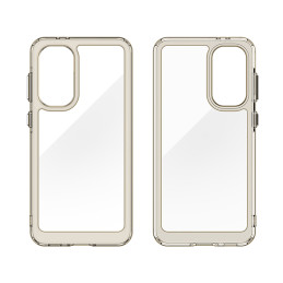„Outer Space“ dėklas, skirtas „Samsung Galaxy A36“ su lanksčiu rėmeliu – pusiau permatomas, juodas