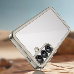 „Outer Space“ dėklas, skirtas „Samsung Galaxy A36“ su lanksčiu rėmeliu – pusiau permatomas, juodas