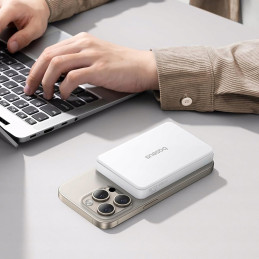 „Baseus Airpow II“ 10000mAh Qi2 išorinė baterija su „MagSafe 22.5W“ ir „Baseus Simple Series“ USB-C laidu - USB-C 20V/ 3...