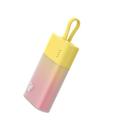 „Baseus Popsicle“ 5200mAh 20W išorinė baterija su įmontuotu „Lightning“ laidu (+ baltu „Baseus Simple USB-C“ - USB-C 60W...
