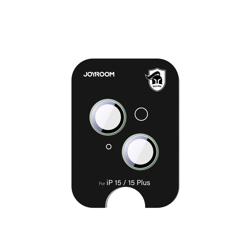 „Joyroom JR-MFY0252“ apsauginis stiklas „iPhone 15/ 15 Plus“ lęšiams – žalias