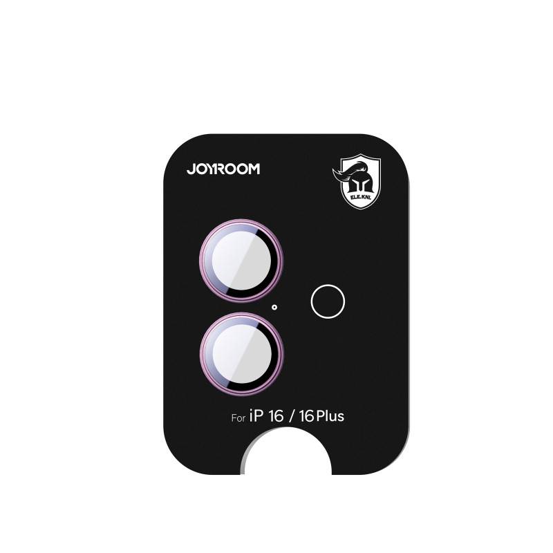 „Joyroom JR-MFY0259“ apsauginis stiklas „iPhone 16/ 16 Plus“ lęšiams – rožinis