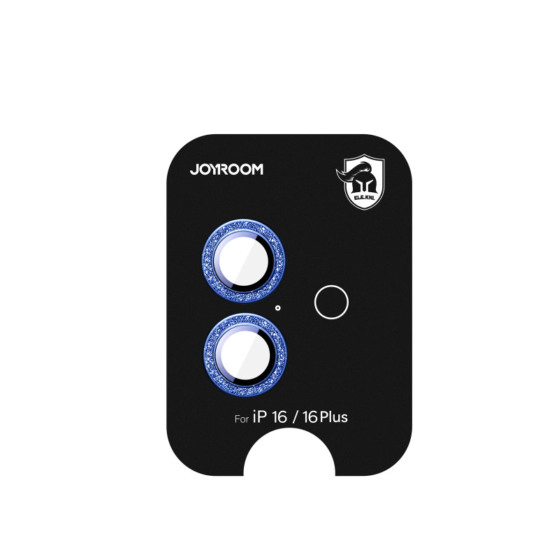 „Joyroom JR-MSF0300“ apsauginis stiklas „iPhone 16/ 16 Plus“ lęšiams – mėlynas