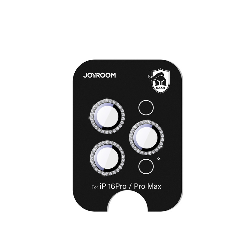 „Joyroom JR-MSJ0307“ stiklinis ekrano apsauginis dėklas, skirtas „iPhone 16 Pro/ 16 Pro Max“ lęšiams – juodas