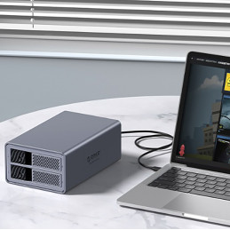 „Orico 9828RU3 2 Big DAS Solution ProRAID“ diskų masyvas, skirtas 2 2,5 colio / 3,5 colio SATA HDD / SSD diskams su RAID...