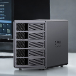 „Orico 9858T3 5 Big DAS Solution ProThunder“ diskų masyvas su „Thunderbolt 3“, skirtas 5 x 2,5 colio / 3,5 colio SATA HD...