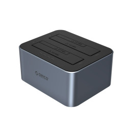 „Orico 6626C3-C-V1“ 2 diskų prijungimo stotelė su neprisijungusio klonavimo funkcija, 2,5 colio / 3,5 colio SATA HDD / S...