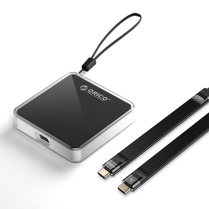 „Orico AP30-G2 M.2 NVME“ diskas su magnetiniu „MagSafe USB-C 3.2“ jungtimi – juodas
