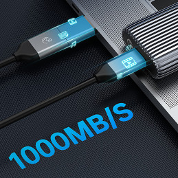 „Orico AM2C3-G2 M.2 NVME USB-C 3.2“ diskų dėklas – pilkas