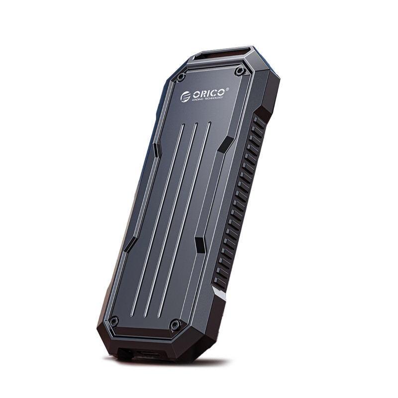 „Orico OXS2C3-G2 M.2 NVMe/ SATA SSD USB-C 3.2“ taktinis sustiprintas diskų dėklas – pilkas