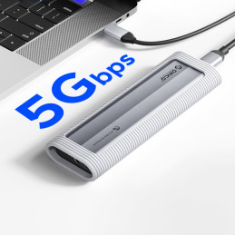„Orico AXM2F-V1 M.2 NGFF USB-C 5Gb/ s“ diskas – pilkas