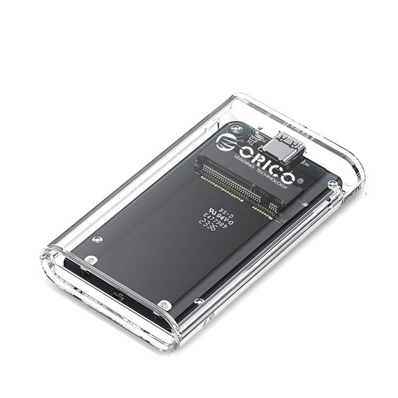 Orico TC10-MS MSATA USB-C 3.2 5Gb/ s disko kasetė - permatoma