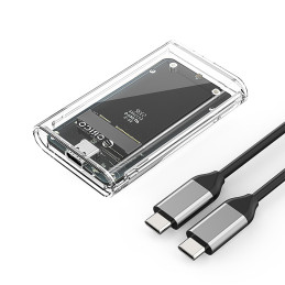 Orico TC10-MS MSATA USB-C 3.2 5Gb/ s disko kasetė - permatoma