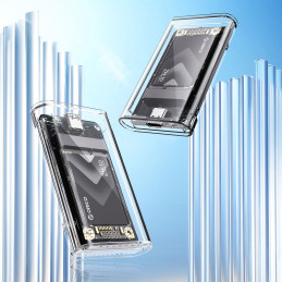 Orico TC10-MS MSATA USB-C 3.2 5Gb/ s disko kasetė - permatoma
