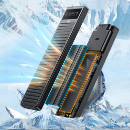 „Orico DDM2-C3“ M.2 NVME USB-C 3.2 10Gb/ s diskas – pilkas