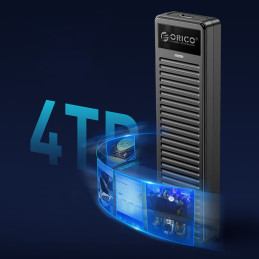 „Orico DDM2-C3“ M.2 NVME USB-C 3.2 10Gb/ s diskas – pilkas