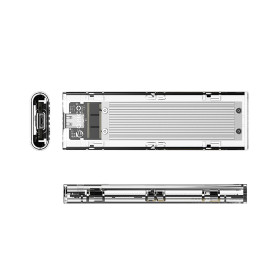 „Orico TCM2-C3“ M.2 NVME į USB-C 10Gb/ s diskas – pilkas