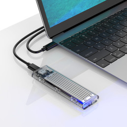„Orico TCM2-C3“ M.2 NVME į USB-C 10Gb/ s diskas – pilkas