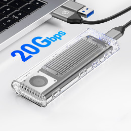 „Orico TCM2-C3“ M.2 NVME į USB-C 10Gb/ s diskas – pilkas