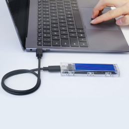 „Orico TCM2-C3“ M.2 NVME į USB-C 10Gb/ s diskas – mėlynas