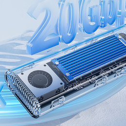 „Orico TCM2-C3“ M.2 NVME į USB-C 10Gb/ s diskas – mėlynas