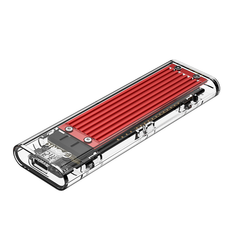 „Orico TCM2-C3“ M.2 NVME į USB-C 10Gb/ s diskas – raudonas