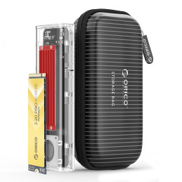 „Orico TCM2-C3“ M.2 NVME į USB-C 10Gb/ s diskas – raudonas
