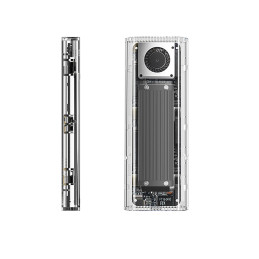 „Orico TCM2-G20“ M.2 NVME USB-C 3.2 20Gb/ s diskas – sidabrinis/ skaidrus
