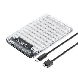 „Orico 2139U3-V1“ 2,5 colio HDD/ SSD USB „Micro-B“ 5 Gb/ s diskas – permatomas
