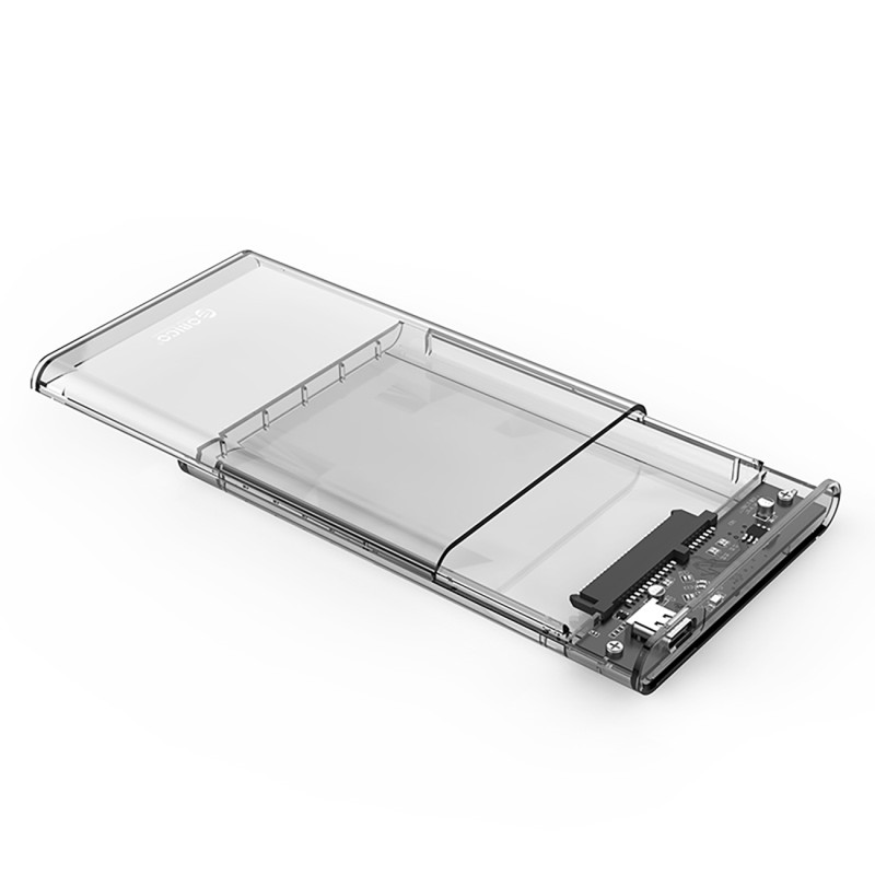 „Orico 2139C3“ 2,5 colio HDD/ SSD USB-C 5 Gb/ s diskas – permatomas