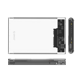 „Orico 2139C3“ 2,5 colio HDD/ SSD USB-C 5 Gb/ s diskas – permatomas
