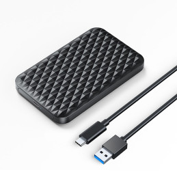 „Orico 2520C3-V1“ 2,5 colio HDD/ SSD USB-C 5 Gb/ s diskas – juodas