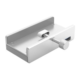 „Orico MH4PU“ šakotuvas, montuojamas prie spaustuko, 4x USB-A 3.0 – sidabrinis