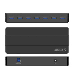„Orico H7928-U3-V1“ šakotuvas, 7x USB-A 3.0, juodas