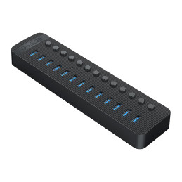 „Orico CT2U3-13AB“ 13x USB-A 3.0 šakotuvas su jungikliais – juodas