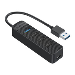 Orico TWU32-4A USB-A 3.1 šakotuvas / 1x USB-A 3.1 + 3x USB-A 2.0 + USB-C 5V/ 3A - juodas