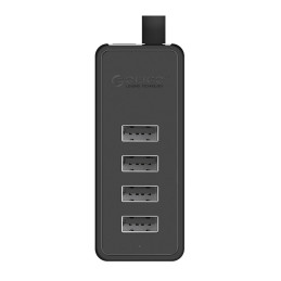 „Orico W5P-U2-030“ šakotuvas, 4x USB-A 2.0, 30 cm, juodas