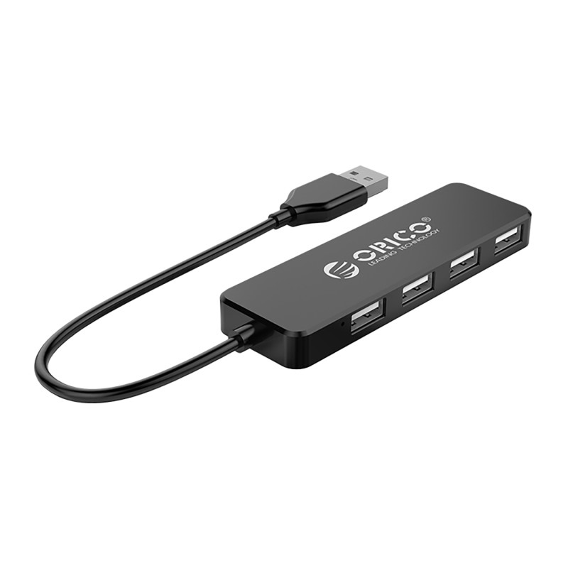 „Orico FL01“ USB-A šakotuvo prijungimo stotelė, 4x USB-A 2.0, juoda