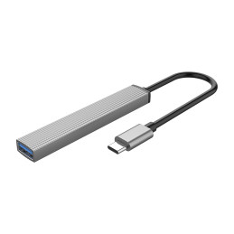 „Orico AH-13“ USB-C šakotuvo prijungimo stotelė, 1x USB-A 3.0 + 3x USB-A 2.0 - pilka