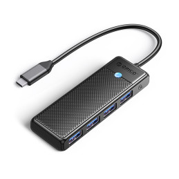 Orico PAPW4A-C3 USB-C šakotuvo prijungimo stotelė 4x USB-A 3.0 - juoda