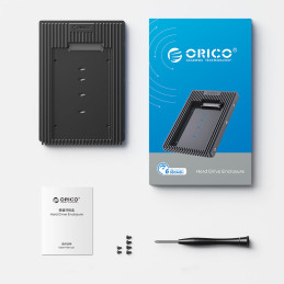 „Orico D2SS-6G“ pavaros adapteris iš 2,5 colio į 3,5 colio – juodas