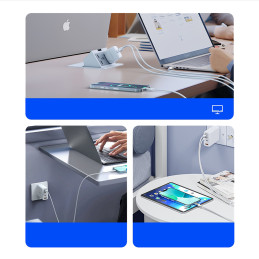 „Orico CDX“ 100 W 5 A maitinimo laidas USB-C - USB-C 1 m laidas - baltas