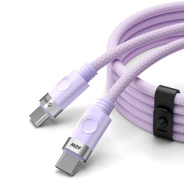 „Orico CDX“ 60 W 3 A maitinimo laidas USB-C - USB-C 1 m laidas - violetinis