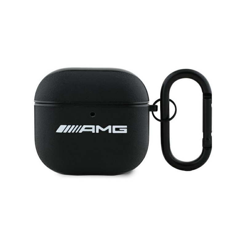 AMG odinis baltas logotipo dėklas AirPods 4 - juodas / baltas
