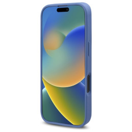 „Guess 4G“ „MagSafe“ dėklas su gėlių raštu, skirtas „iPhone 16 Pro“ – mėlynas